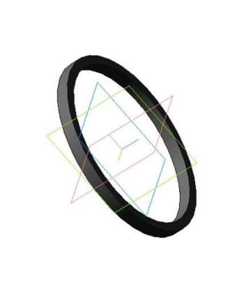 Чертеж детали кольца распорного модель 3d