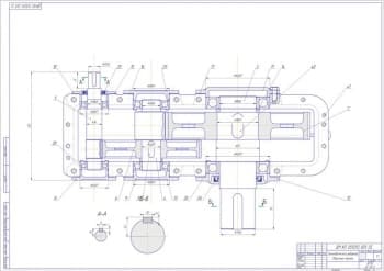 Разработка электропривода и чертежей цилиндрического редуктора и деталировки