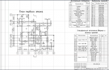 План первого этажа индивидуального жилого дома