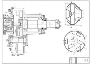 1.	Сборочный чертеж смесителя гравитационного СБ-94, разреза А-А, с основными параметрами (формат А1)
