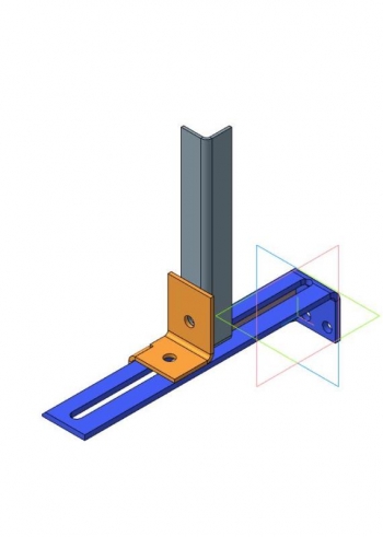 21.	3D-чертеж штанги упорной