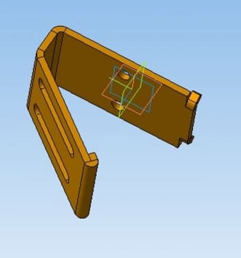 22.	3D-модель кронштейна крепления