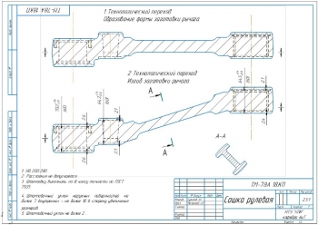 2.	Технологические переходы обработки детали А3