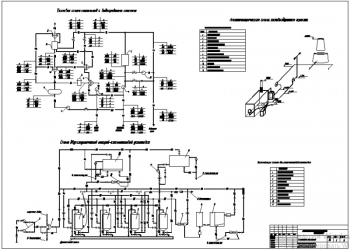 2.	Тепловая схема котельной с водогрейными котлами, аксонометрическая схема газовоздушного тракта, схема ХВО А1 