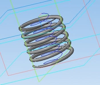 24,25,26. 3D-модель пружины