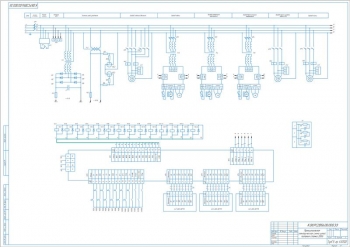 2.	Принципиальная электрическая схема цепей питания станка, А1