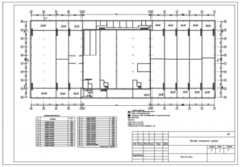 План 2-го этажа с условными обозначениями и габаритными размерами