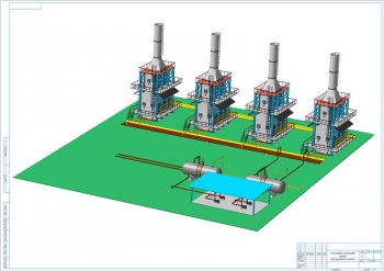 3.	3D-модель установки подогрева нефти