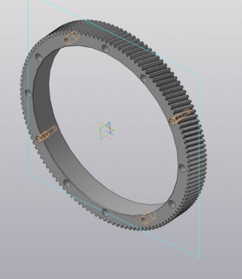 Зубчатое колесо 3D-проекция