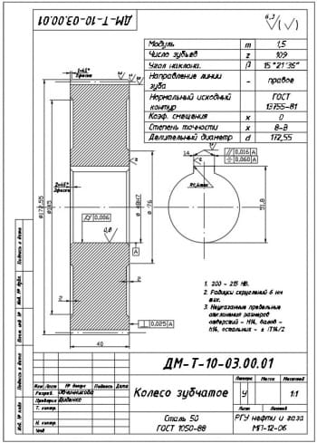 140. Колесо зубчатое