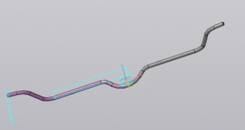 3D-чертеж штанги стабилизатора