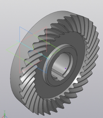 16 3D-модель конического колеса