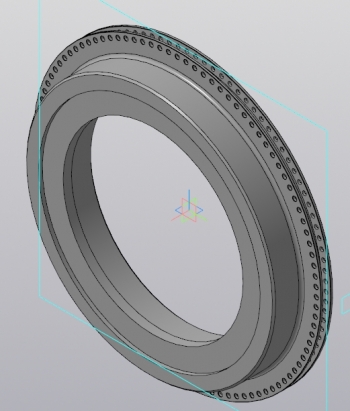 3D-чертеж диска цевочного колеса