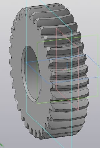 3D-чертеж арочного колеса