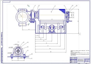3.	Сборочный чертеж приводного механизма стенда с подъемным роликом (формат А1)
