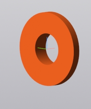 3D-чертеж защитного кольца