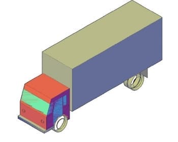 4.	Чертеж общего вида автомобиля грузового Medium Cargo в 3D формате