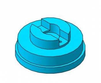 4.	Золотник - цилиндрическая ступенчатая деталь с внутренней торовой полостью 