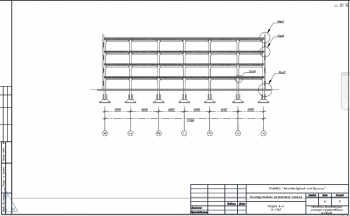 Схема многоуровневого гаража с выделением важных узлов, А3