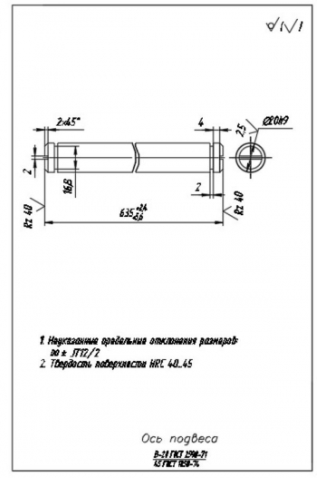 Ось подвеса