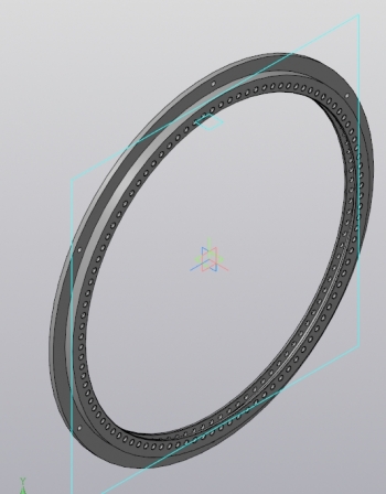 3D-чертеж диска колеса внутреннего зацепления