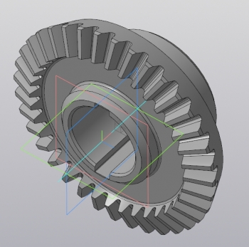 3D-чертеж конического колеса