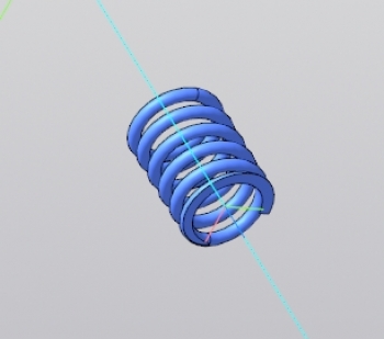 3D-чертеж пружины сжатия