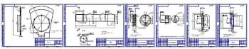 4.	Набор рабочих чертежей конструкции: диск, вал, эксцентрик -2 шт, крышка подшипника – 2 шт (форматы соответственно 