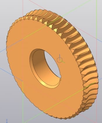 3D-чертеж червячного колеса
