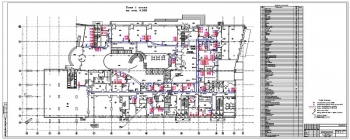 План 1-го этажа на отметке 0.000 с условными обозначениями и экспликацией