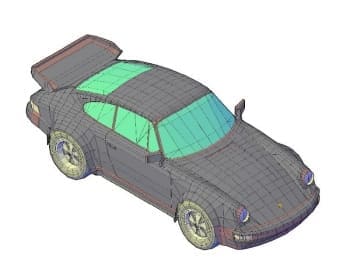 7.	Чертеж общего вида автомобиля легкового Carrera в 3D формате