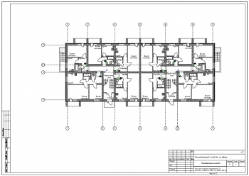 План расположения прокладки кабельных трасс на первом этаже А2